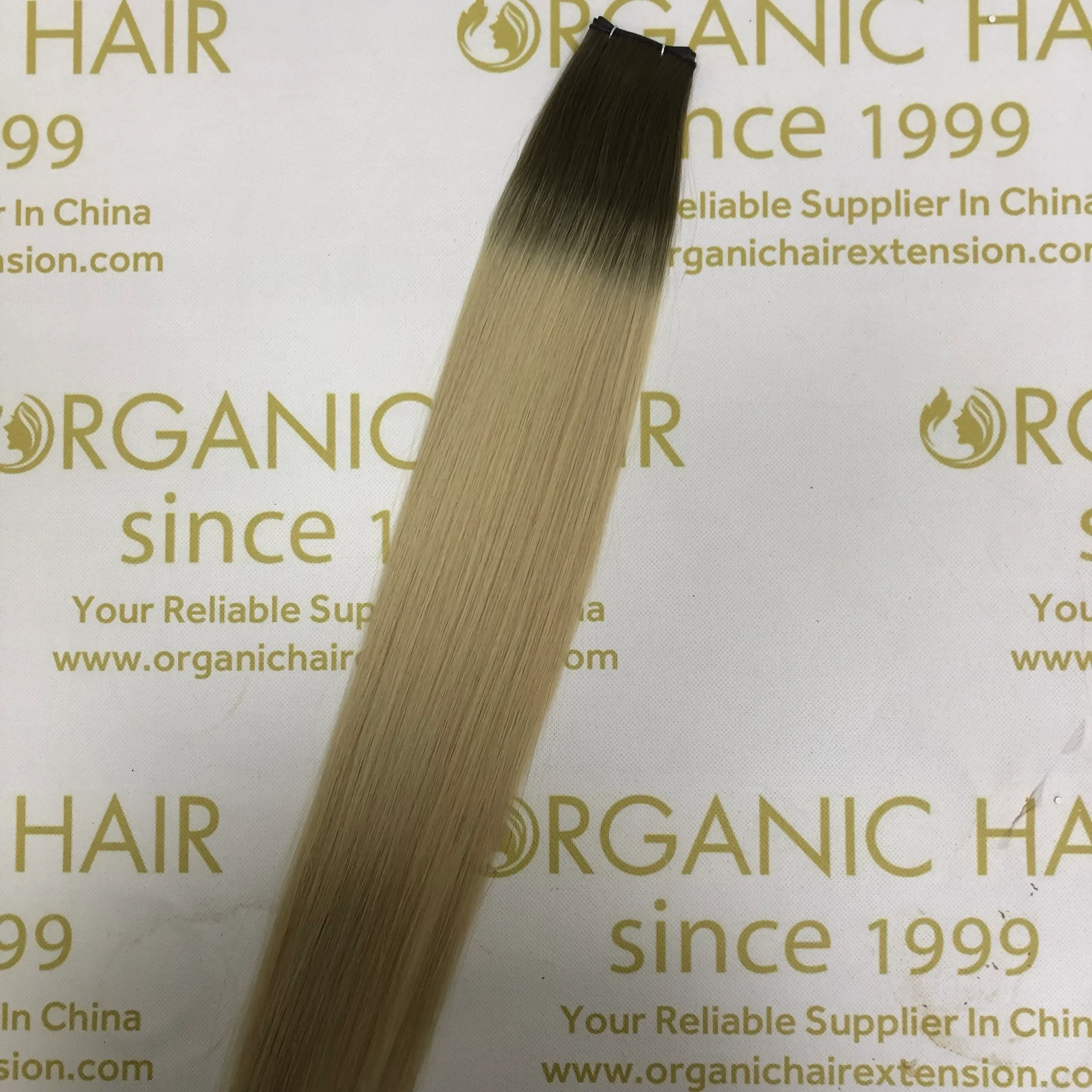 Wholesale human full cuticle intact remy Genius weft extensions L2